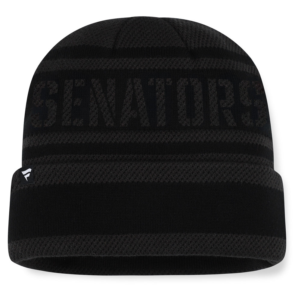 Fanatics Ottawa Senators NHL Recon Men's Black Beanie
