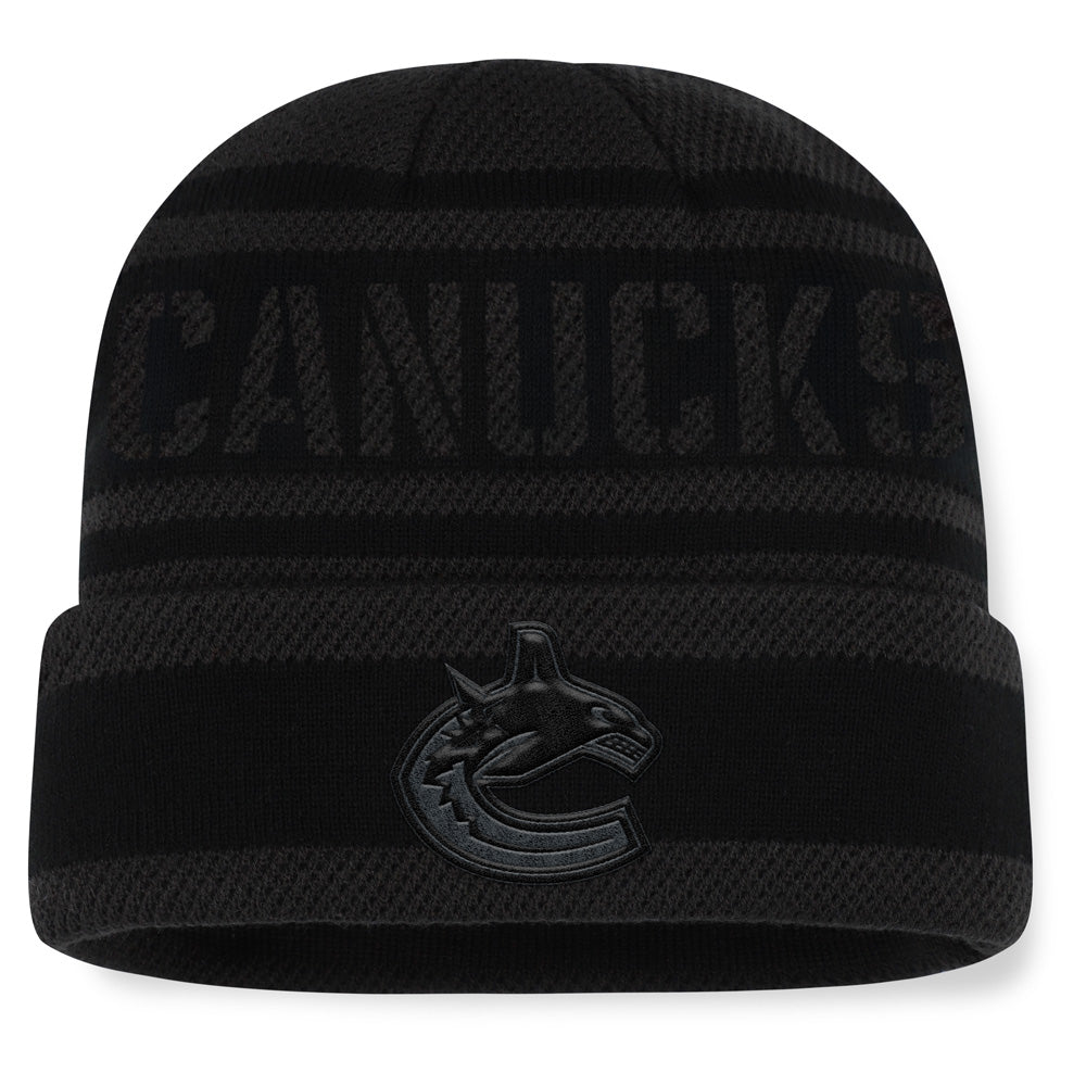 Fanatics Vancouver Canucks NHL Recon Men's Black Beanie