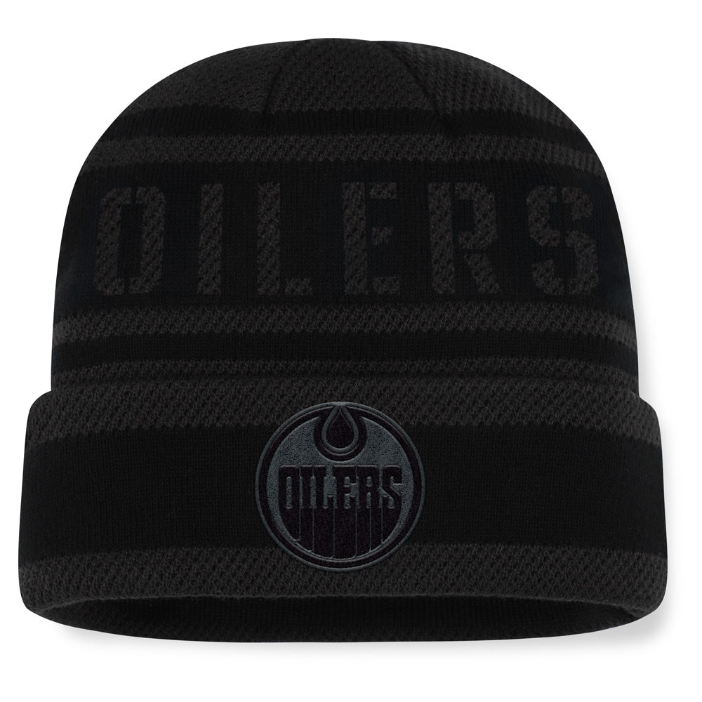 Fanatics Edmonton Oilers NHL Recon Men's Black Beanie