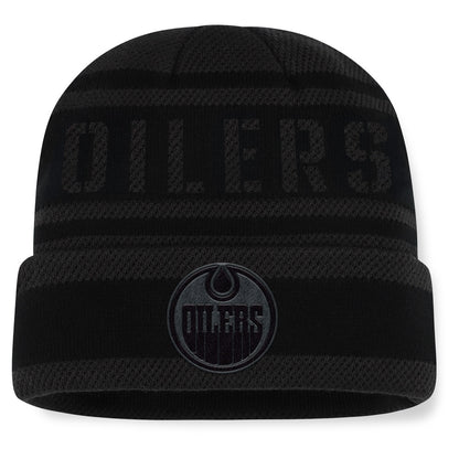 Fanatics Edmonton Oilers NHL Recon Men's Black Beanie