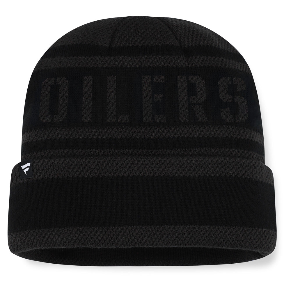 Fanatics Edmonton Oilers NHL Recon Men's Black Beanie