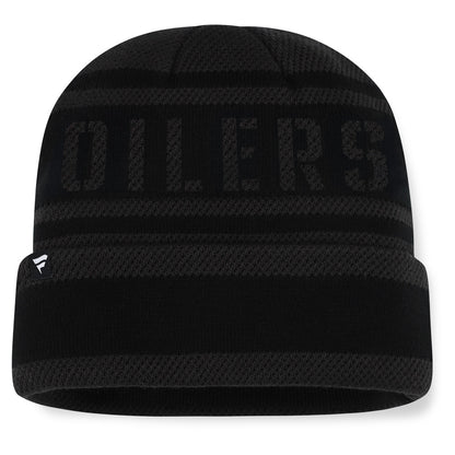 Fanatics Edmonton Oilers NHL Recon Men's Black Beanie