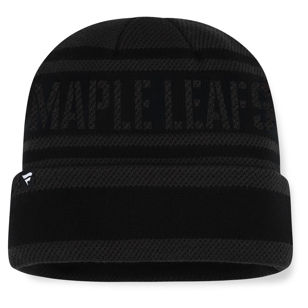 Fanatics Toronto Maple Leafs NHL Recon Men's Black Beanie