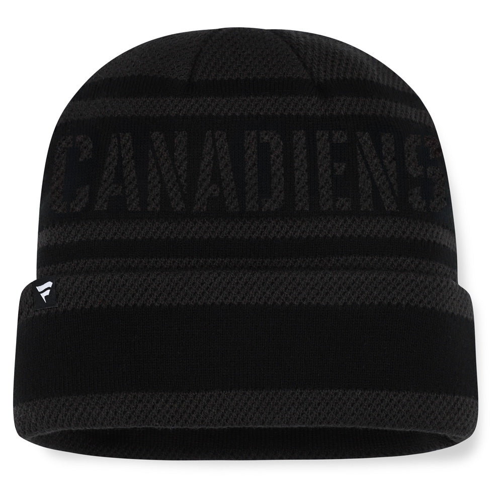 Fanatics Montreal Canadiens NHL Recon Men's Black Beanie