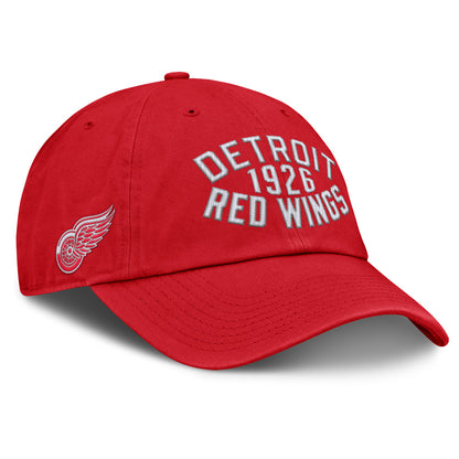 Fanatics Detroit Red Wings Archer Blue Unstructured Red Hat