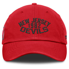 Fanatics New Jersey Devils Archer Blue Unstructured Red Hat