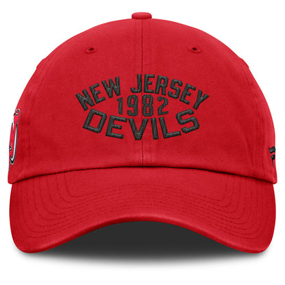 Fanatics New Jersey Devils Archer Blue Unstructured Red Hat