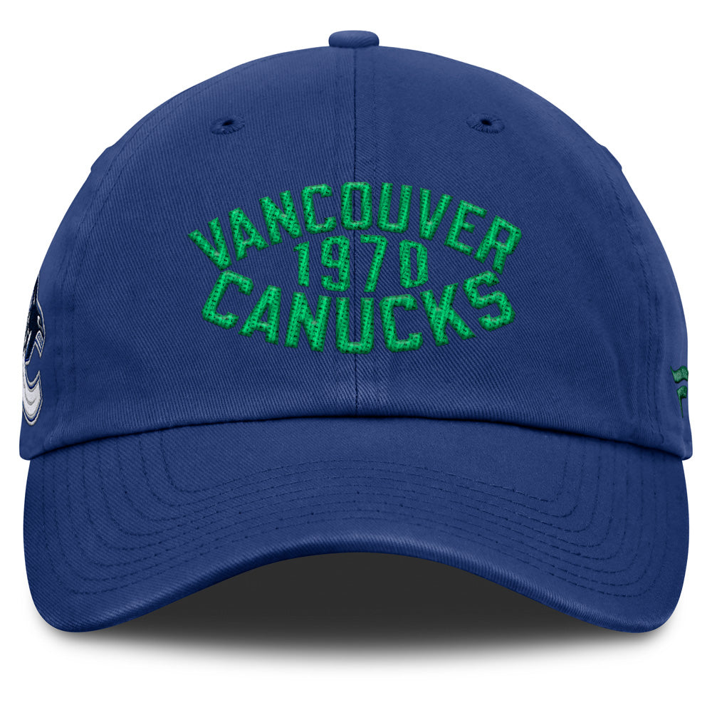 Fanatics Vancouver Canucks Archer Blue Unstructured Blue Hat