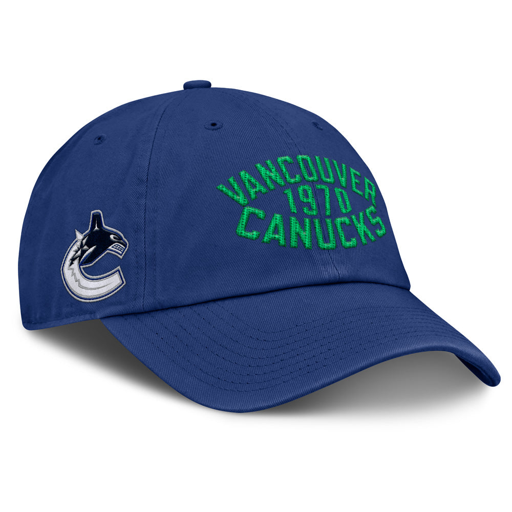 Fanatics Vancouver Canucks Archer Blue Unstructured Blue Hat