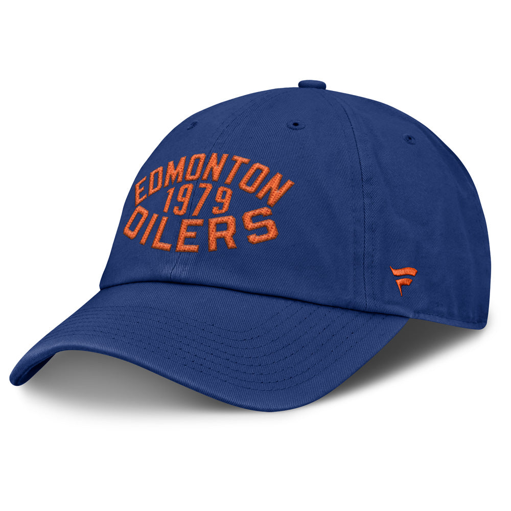 Fanatics Edmonton Oilers Archer Blue Unstructured Blue Hat