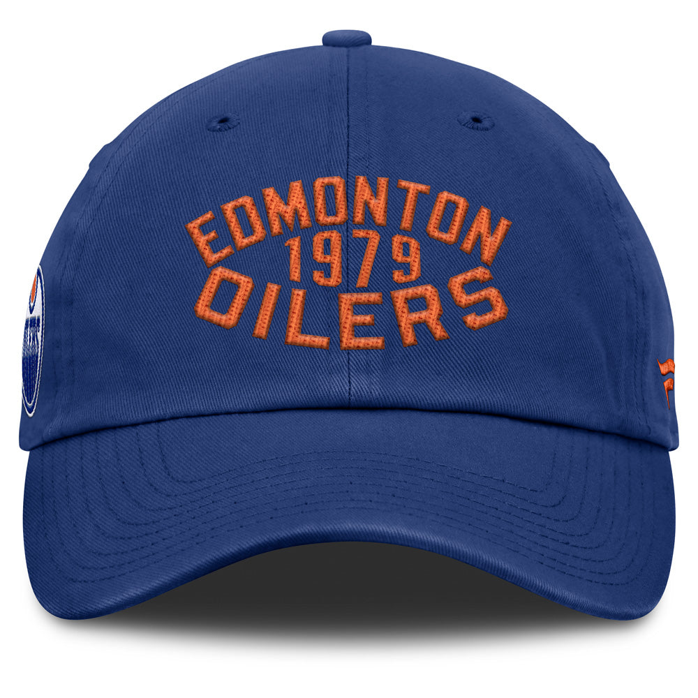 Fanatics Edmonton Oilers Archer Blue Unstructured Blue Hat