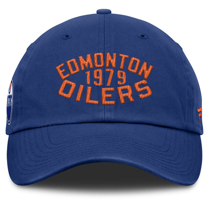 Fanatics Edmonton Oilers Archer Blue Unstructured Blue Hat
