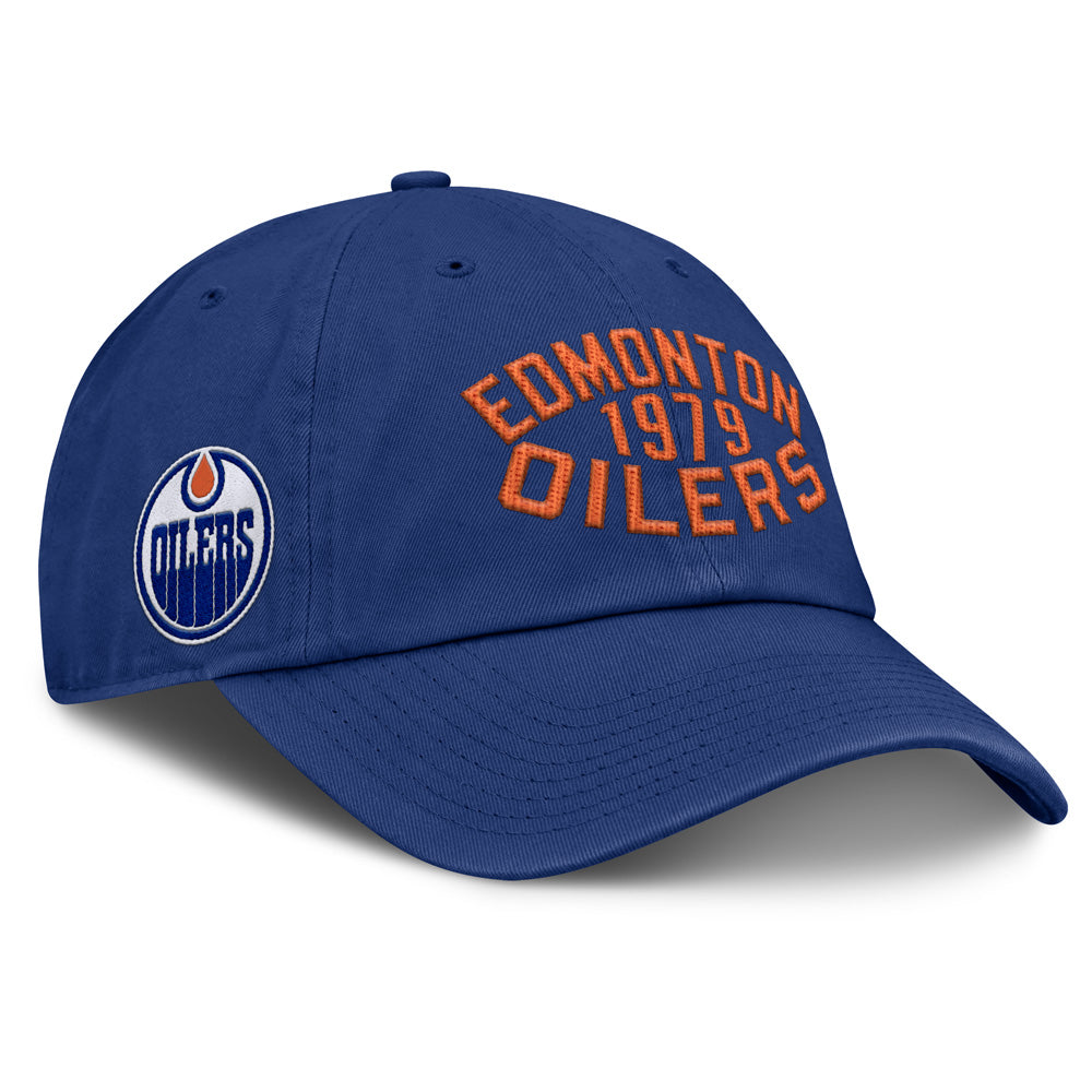 Fanatics Edmonton Oilers Archer Blue Unstructured Blue Hat
