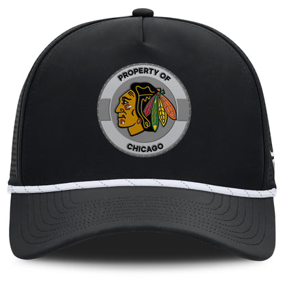 Chicago Blackhawks Rink 1 Adjustable 5 Panel Rope Hat
