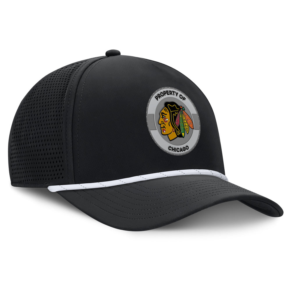 Chicago Blackhawks Rink 1 Adjustable 5 Panel Rope Hat