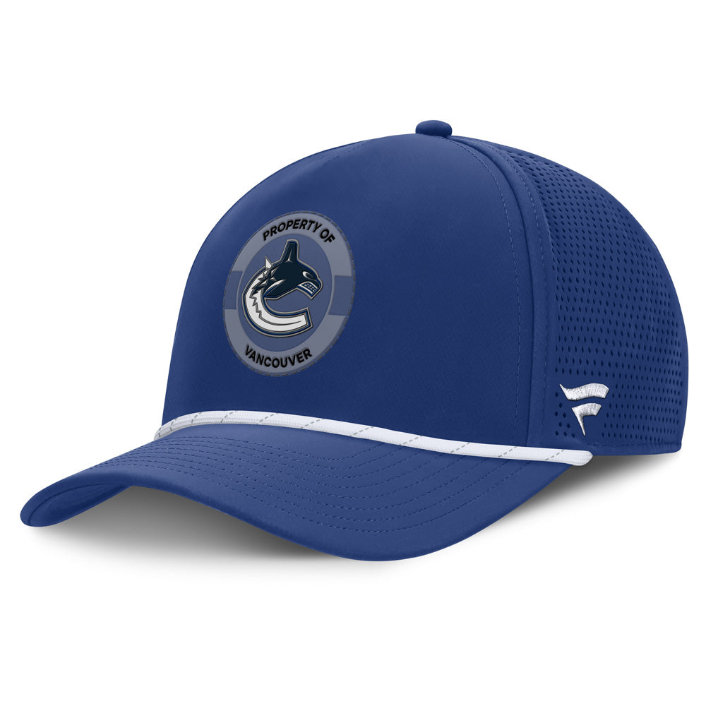 Vancouver Canucks Rink 1 Adjustable 5 Panel Rope Hat
