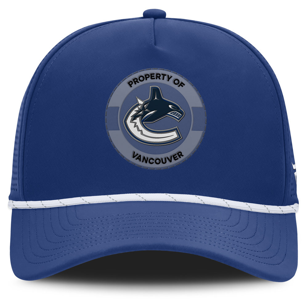 Vancouver Canucks Rink 1 Adjustable 5 Panel Rope Hat