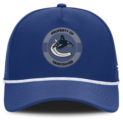 Vancouver Canucks Rink 1 Adjustable 5 Panel Rope Hat