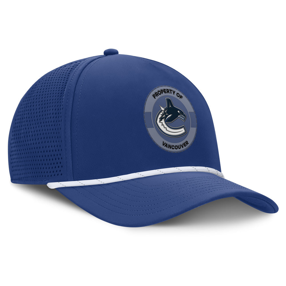 Vancouver Canucks Rink 1 Adjustable 5 Panel Rope Hat