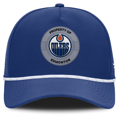 Edmonton Oilers Rink 1 Adjustable 5 Panel Rope Hat