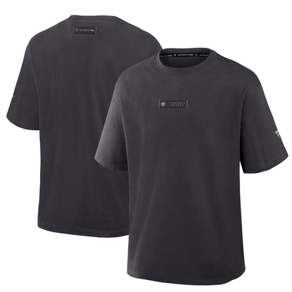 Fanatics Toronto Maple Leafs Authentic Pro Road Heavyweight Men's Black T Shirt