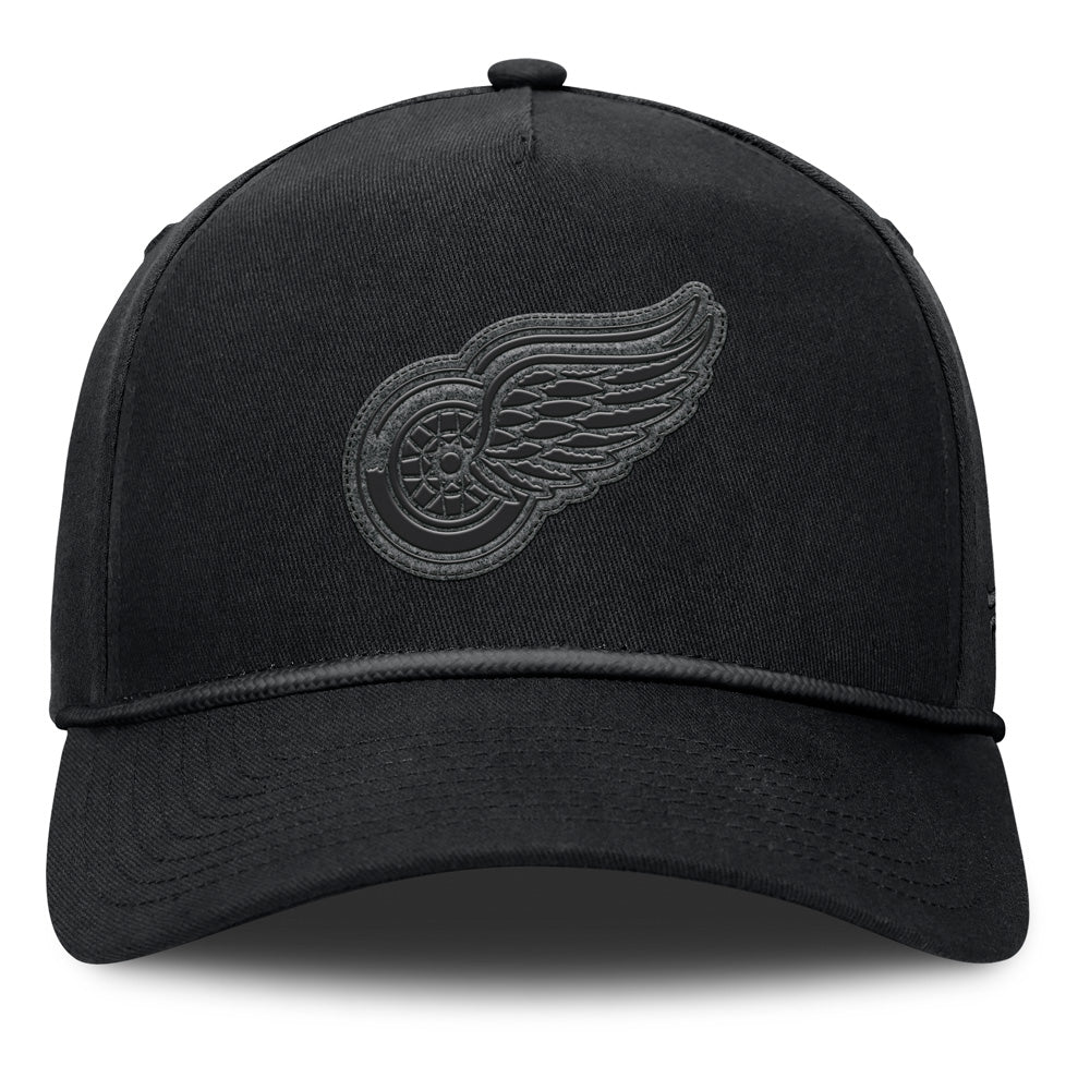 Fanatics Detroit Red Wings A-Frame Black Snapback Hat