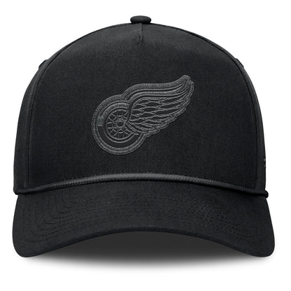 Fanatics Detroit Red Wings A-Frame Black Snapback Hat