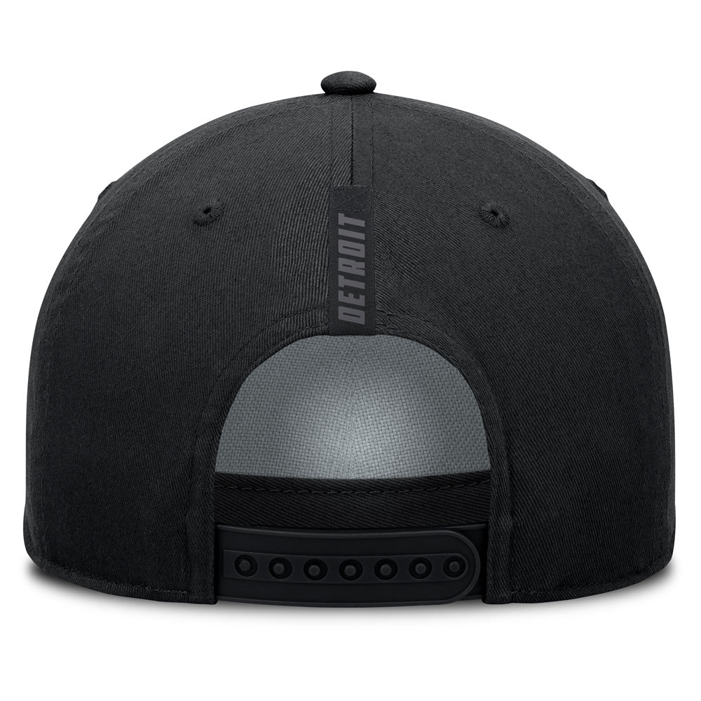 Fanatics Detroit Red Wings A-Frame Black Snapback Hat