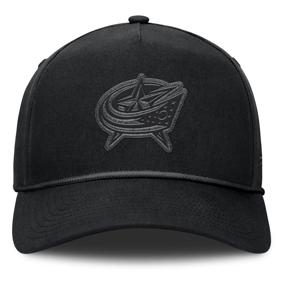 Fanatics Columbus Blue Jackets A-Frame Black Snapback Hat