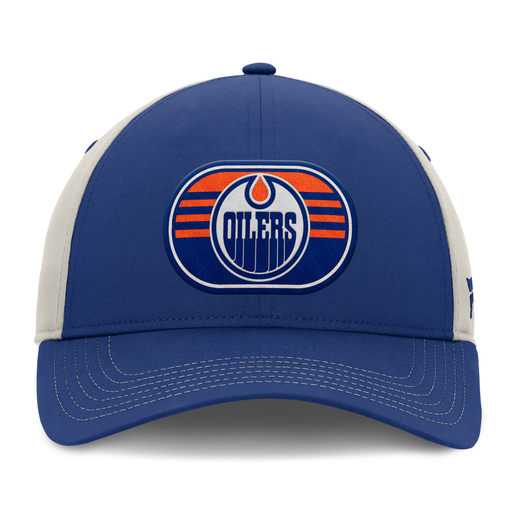 FANATICS EDMONTON OILERS 2025 STANLEY CUP PLAYOFFS LOCKER ROOM ADJUSTABLE HAT