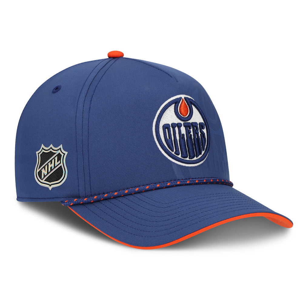 Fanatics Edmonton Oilers 2026 Draft Podium Adult Blue Hat