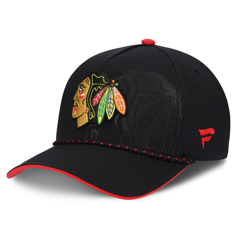 Fanatics Chicago Blackhawks 2026 Draft Podium Adult Black Hat