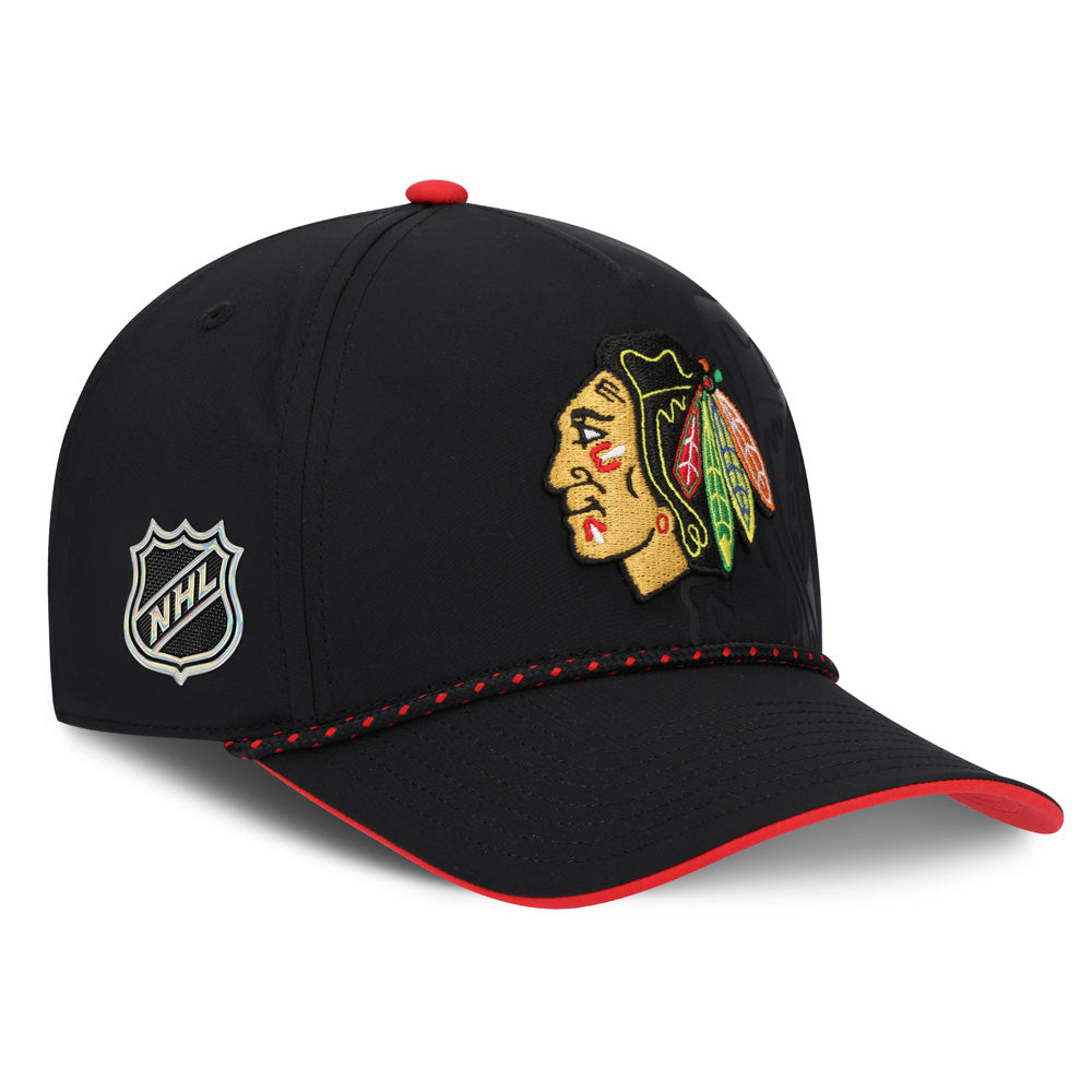 Fanatics Chicago Blackhawks 2026 Draft Podium Adult Black Hat