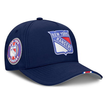 New York Rangers NHL Draft Podium Adjustable Meshback Hat