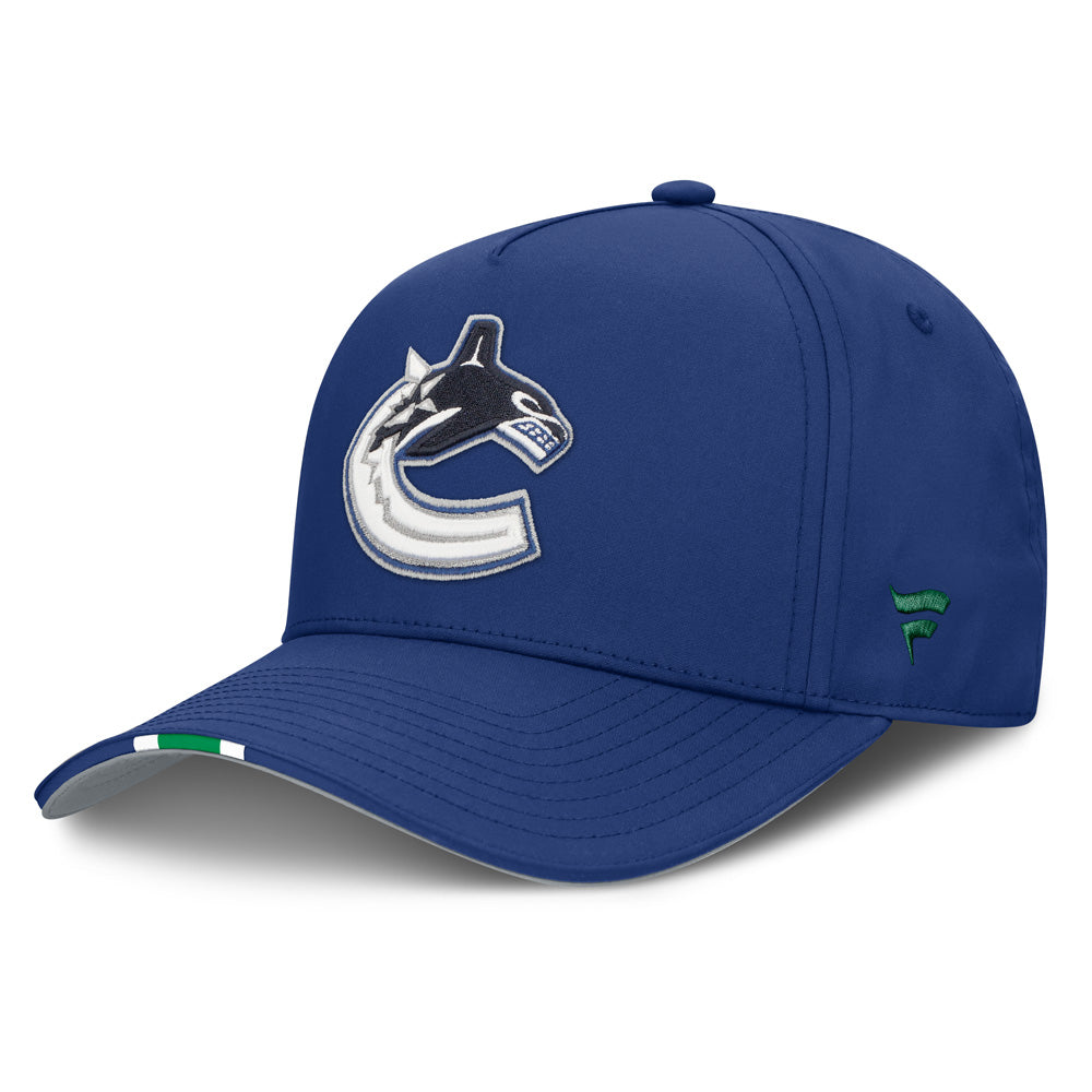 Vancouver Canucks NHL Draft Podium Adjustable Meshback Hat