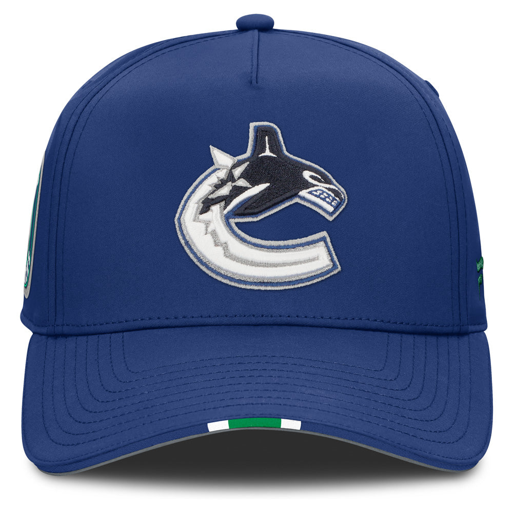 Vancouver Canucks NHL Draft Podium Adjustable Meshback Hat