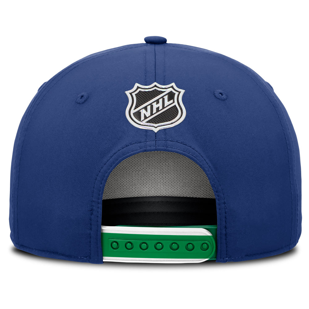 Vancouver Canucks NHL Draft Podium Adjustable Meshback Hat