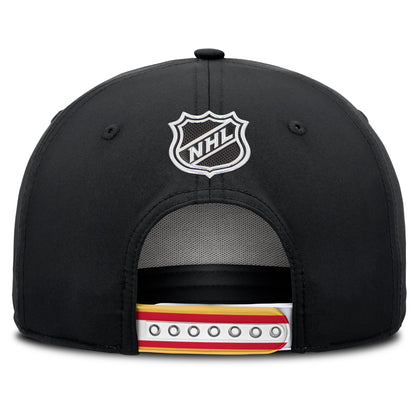 Fanatics Calgary Flames NHL Draft Podium Black Adjustable Hat