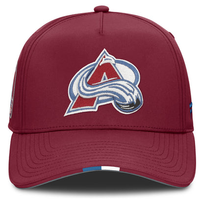 Fanatics Colorado Avalanche NHL Draft Podium Adjustable Burgundy Hat