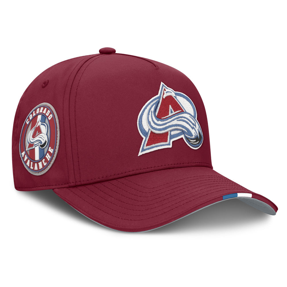 Fanatics Colorado Avalanche NHL Draft Podium Adjustable Burgundy Hat
