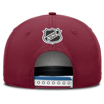 Fanatics Colorado Avalanche NHL Draft Podium Adjustable Burgundy Hat