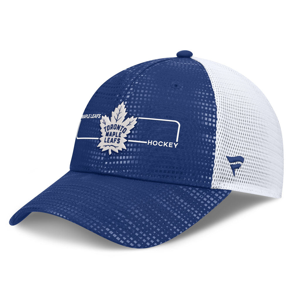 Fanatics Toronto Maple Leafs Authentic Pro Rink 2 Blue Trucker Hat