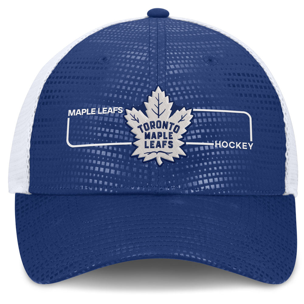 Fanatics Toronto Maple Leafs Authentic Pro Rink 2 Blue Trucker Hat