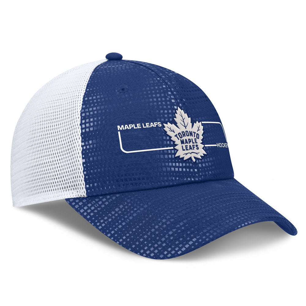 Fanatics Toronto Maple Leafs Authentic Pro Rink 2 Blue Trucker Hat
