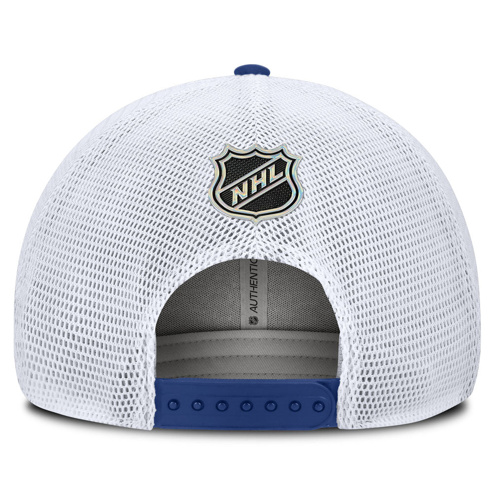 Fanatics Toronto Maple Leafs Authentic Pro Rink 2 Blue Trucker Hat