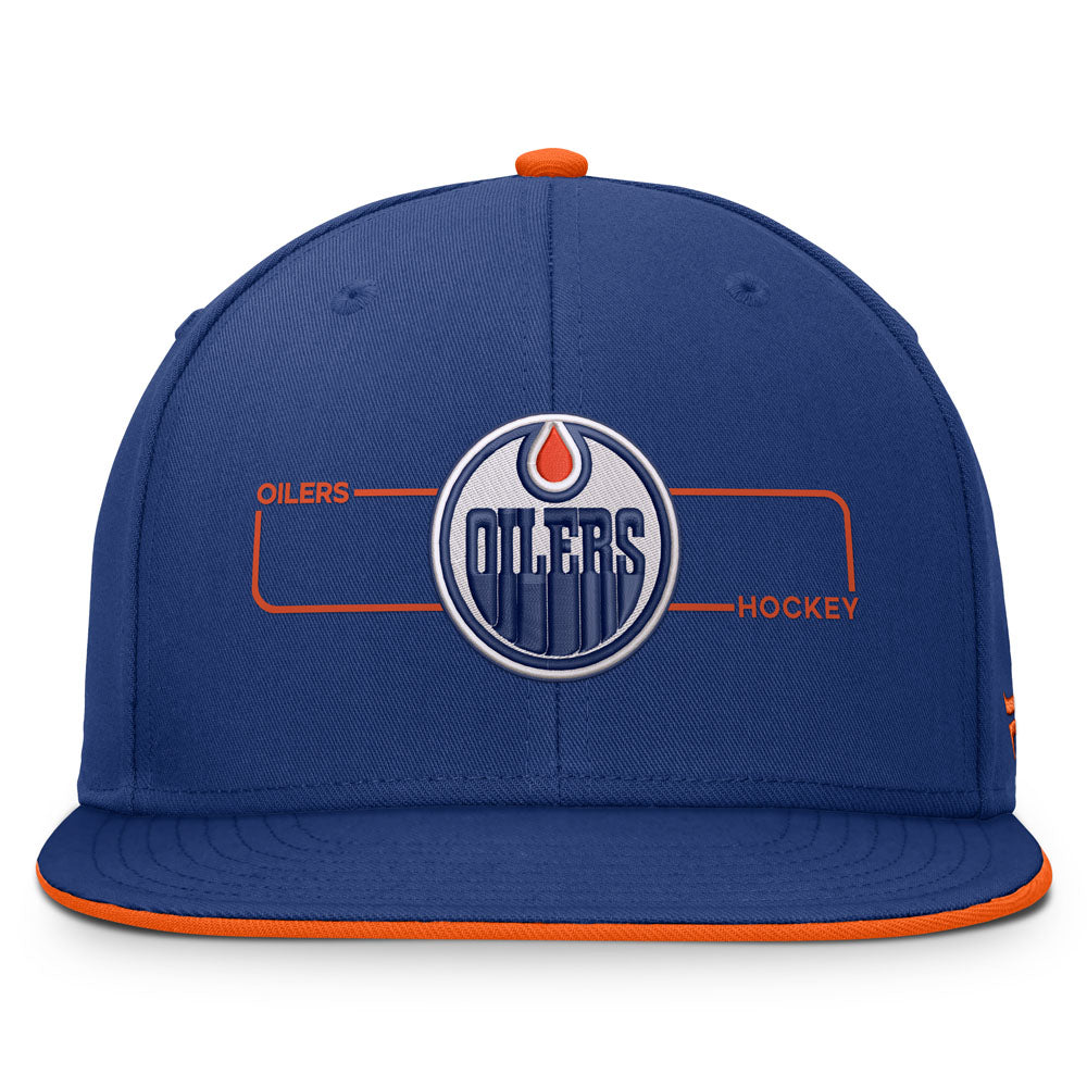 Fanatics Edmonton Oilers Authentic Pro Rink 3 Blue Snapback Hat