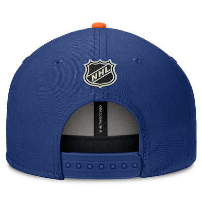 Fanatics Edmonton Oilers Authentic Pro Rink 3 Blue Snapback Hat
