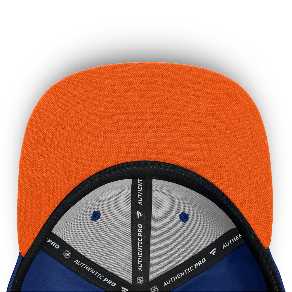 Fanatics Edmonton Oilers Authentic Pro Rink 3 Blue Snapback Hat