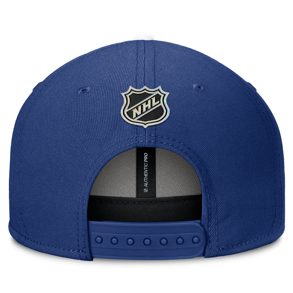 Fanatics Toronto Maple Leafs Authentic Pro Rink 3 Blue Snapback Hat