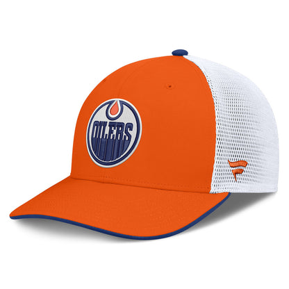 Fanatics Edmonton Oilers Authentic Pro Rink 5 Adjustable Orange Hat